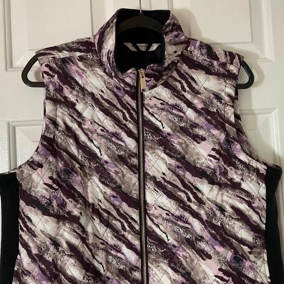 Abstract Animal Print Vest - NWOT - Picture 1 of 13